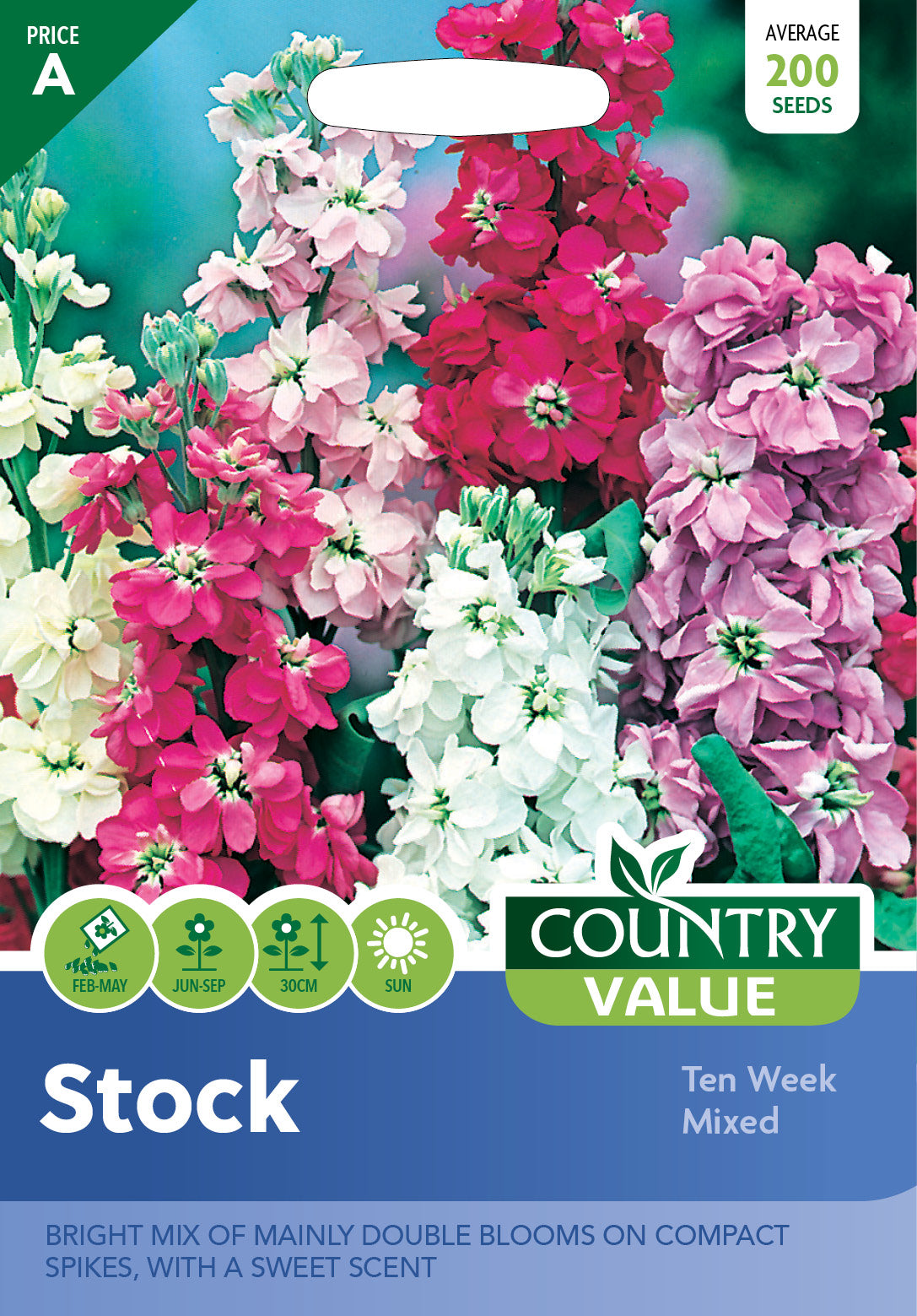 Stock Ten Week Mixed 200 Seeds