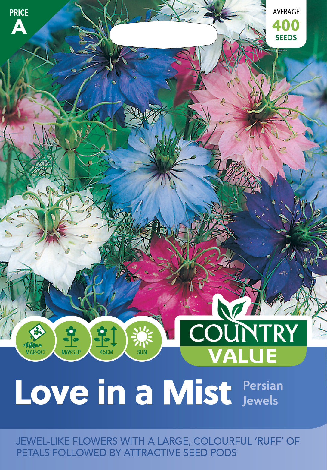 Love In A Mist Persian Jewels 400 Seeds