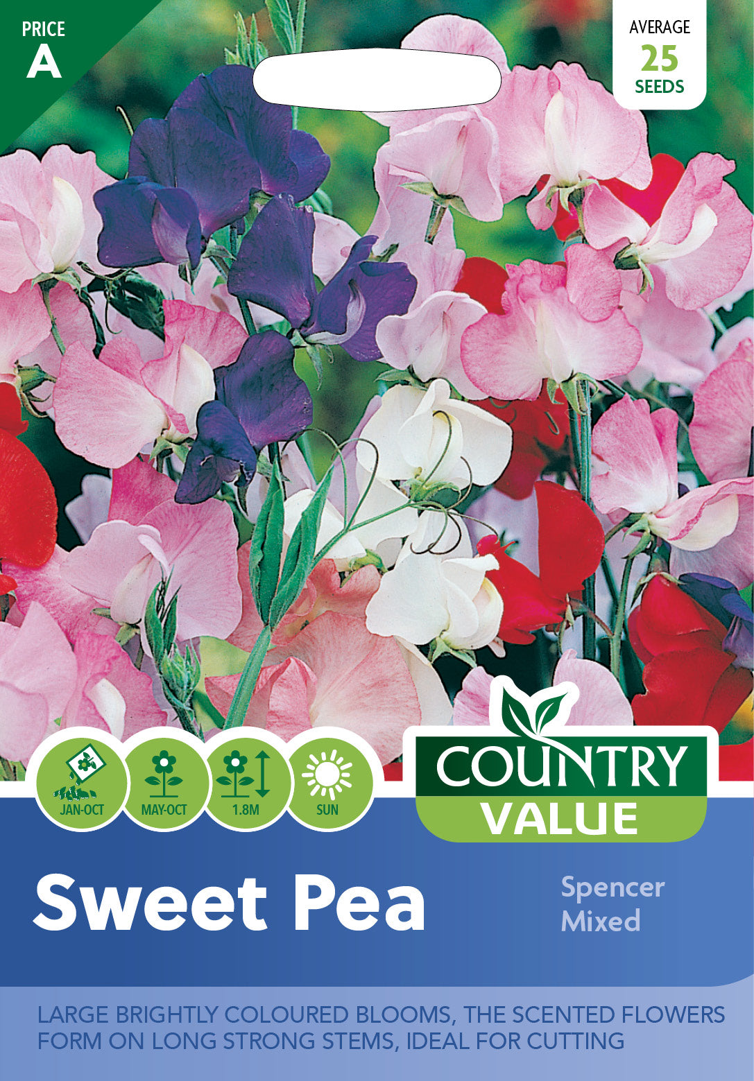 Sweet Pea Spencer Mixed 25 Seeds