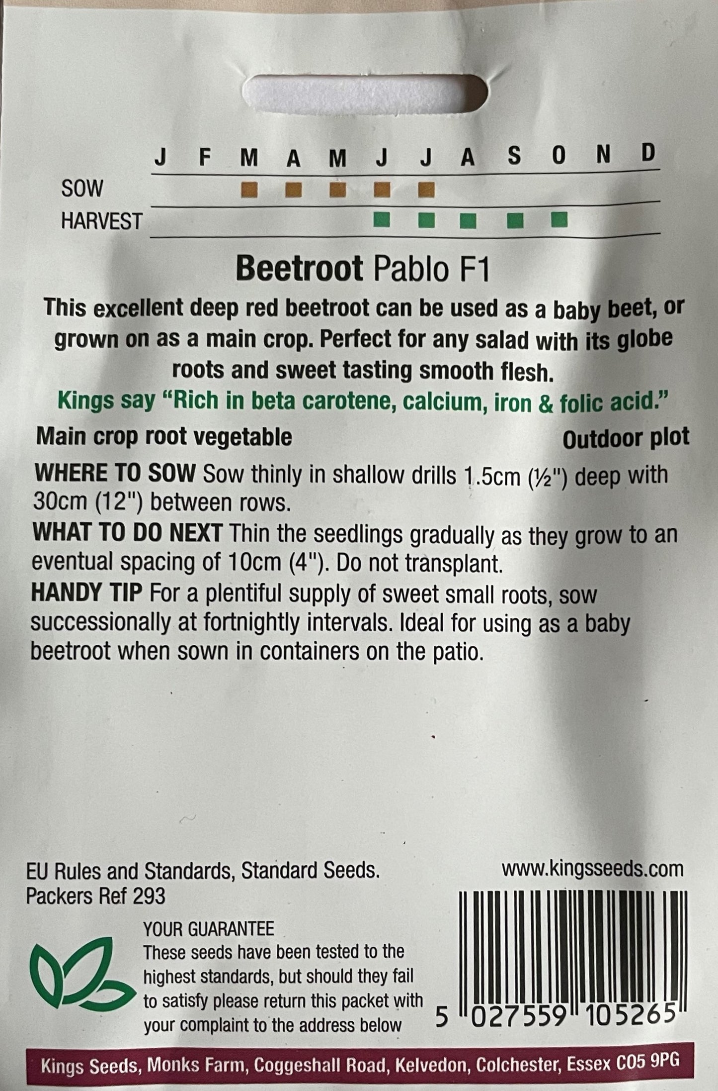 Beetroot Pablo F1 200 Seeds