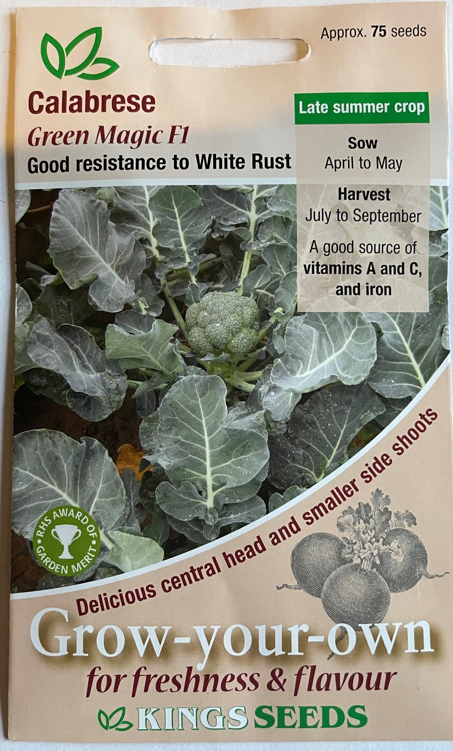 Calabrese/Broccoli Green Magic F1 75 Seeds