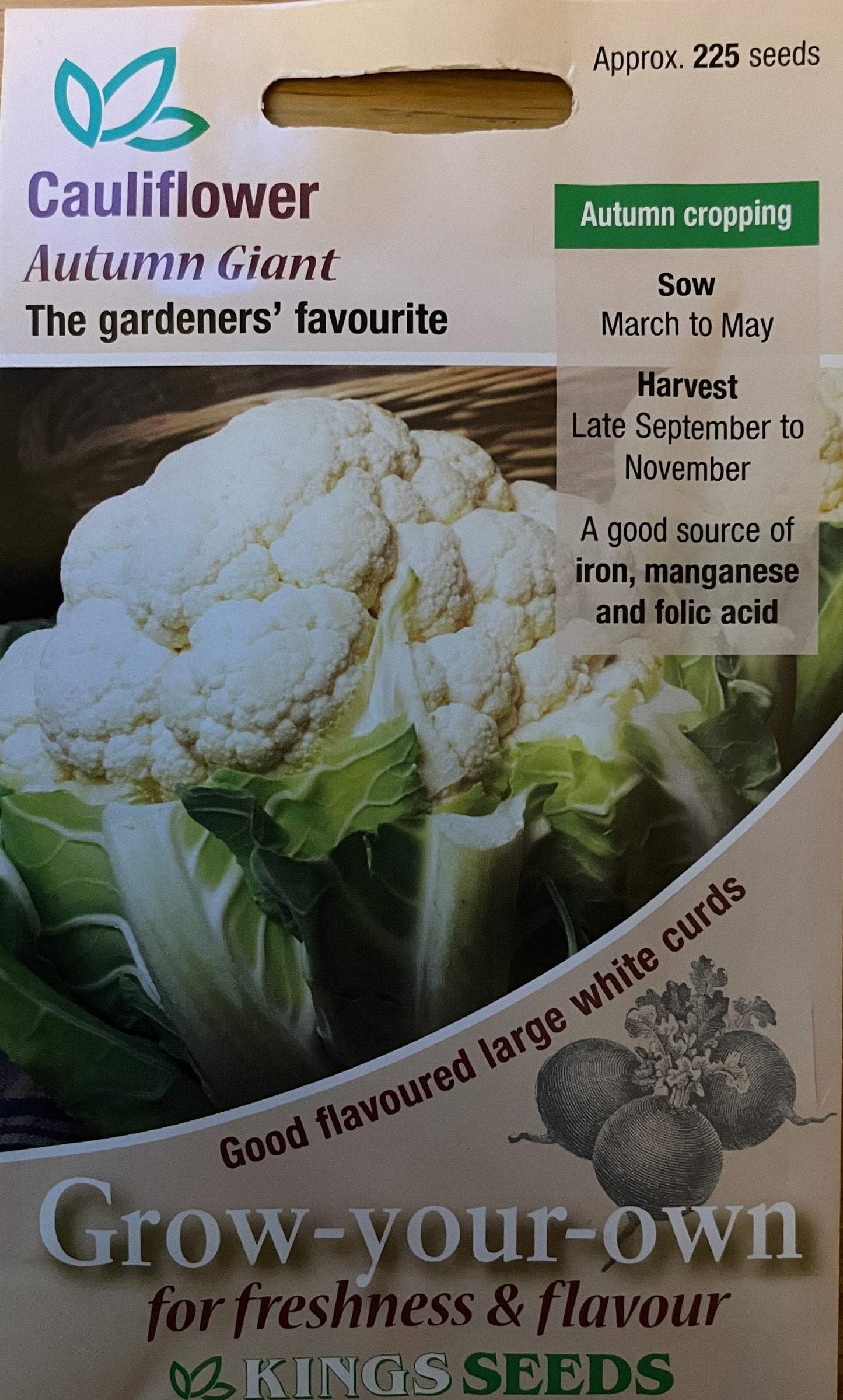 Cauliflower Autumn Giant 225 seeds
