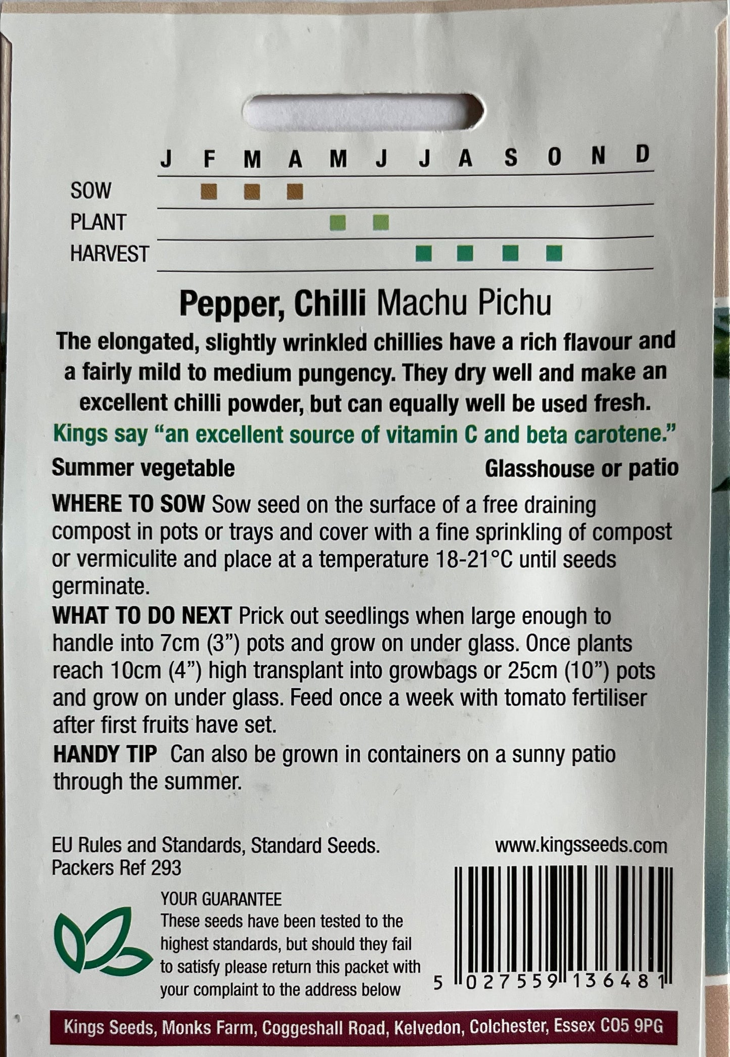 Chilli Pepper Machu Pichu 10 Seeds