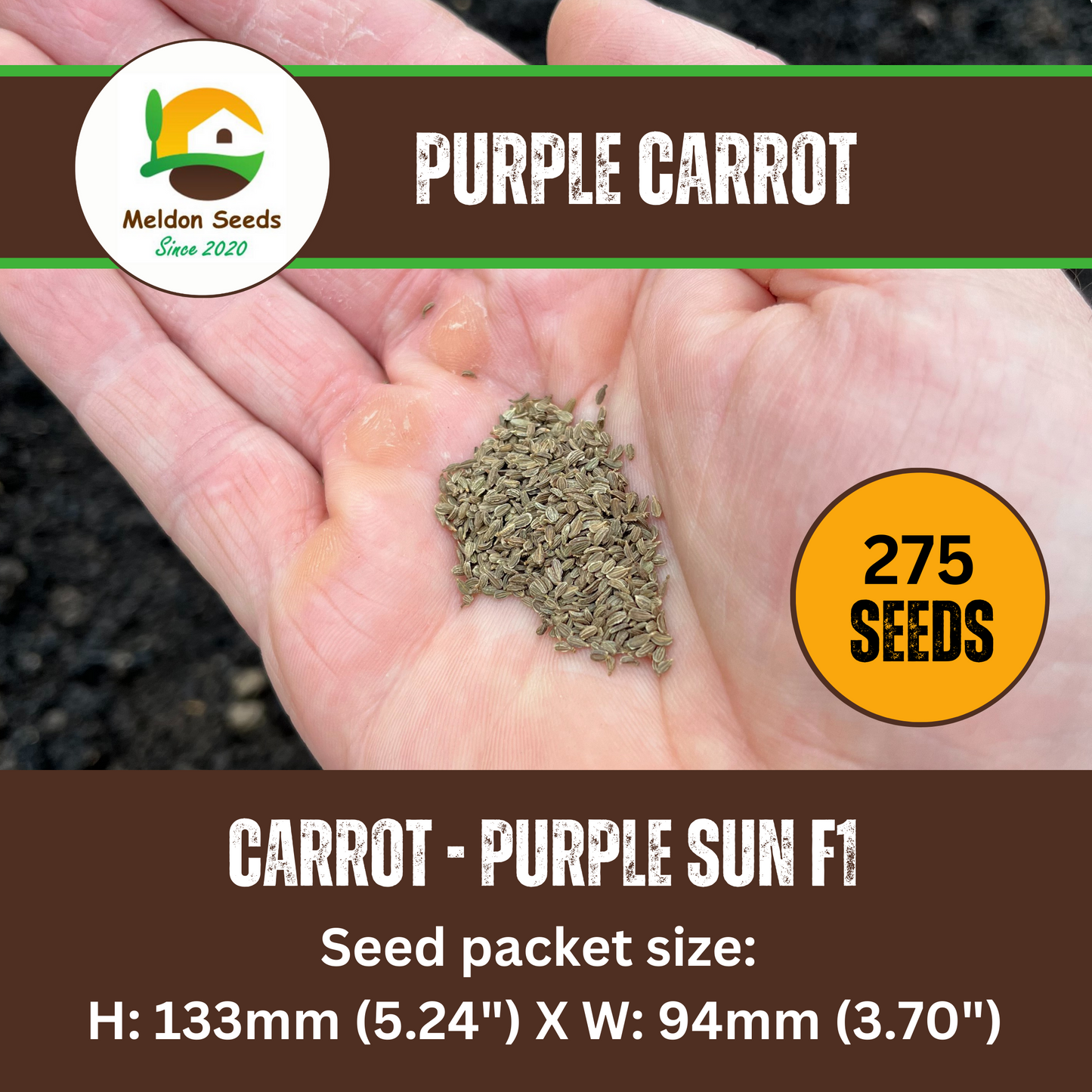 Carrot Purple Sun F1 275 Seeds