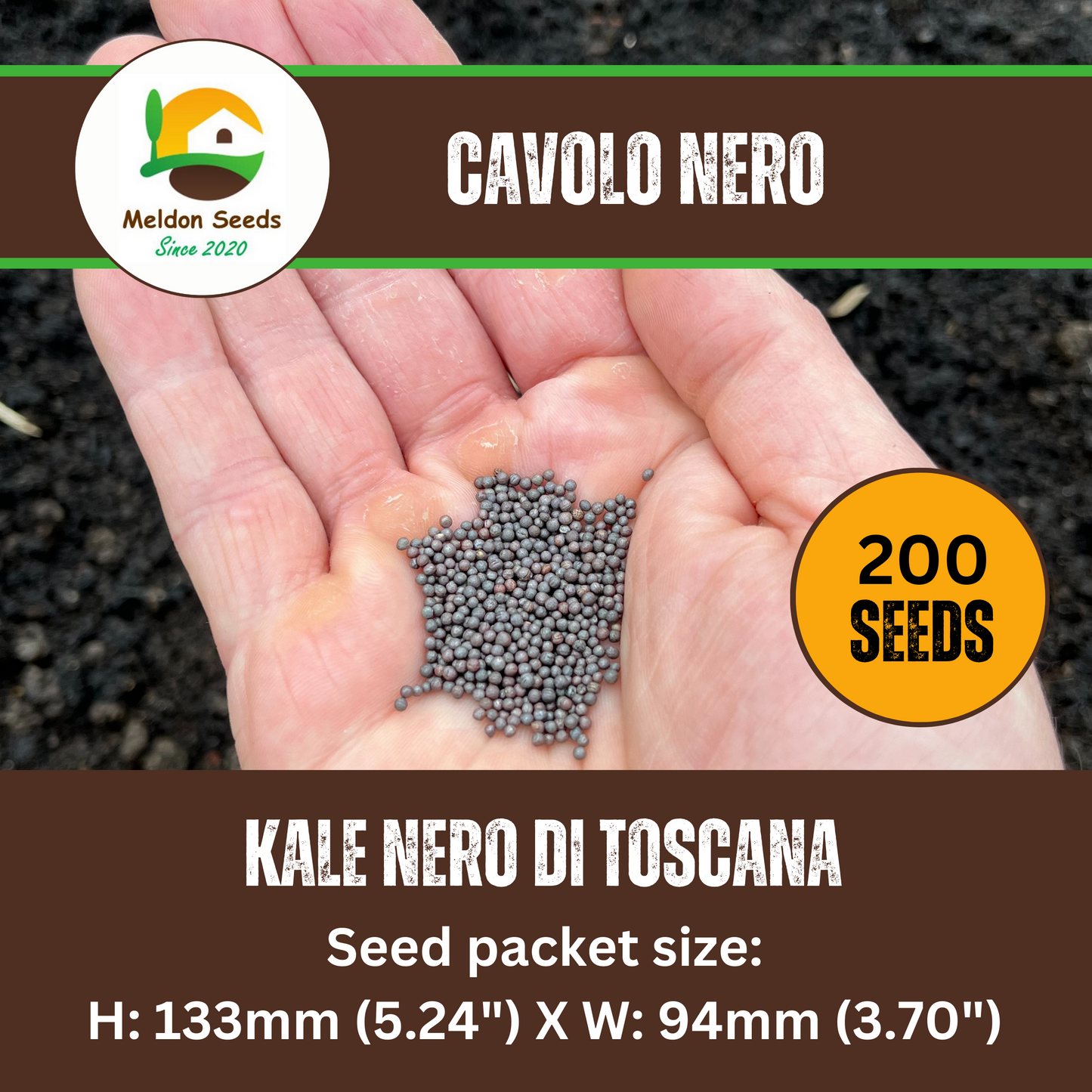 Kale Seeds Nero Di Toscana x 200 Seeds
