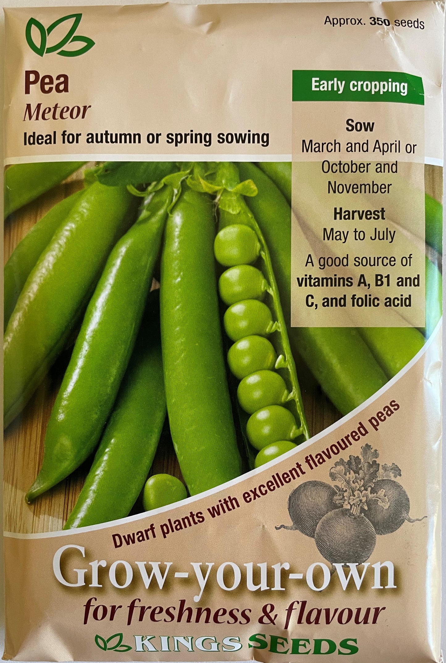 Pea Meteor 350 Seeds
