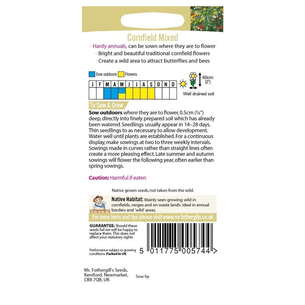 Wildflowers Cornfield Mixture Seeds