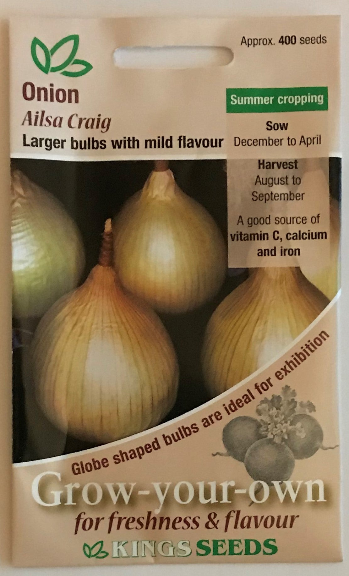 Onion Ailsa Craig 400 Seeds