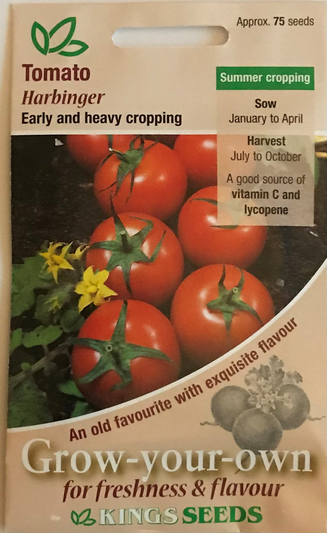 Tomato Harbinger 75 Seeds