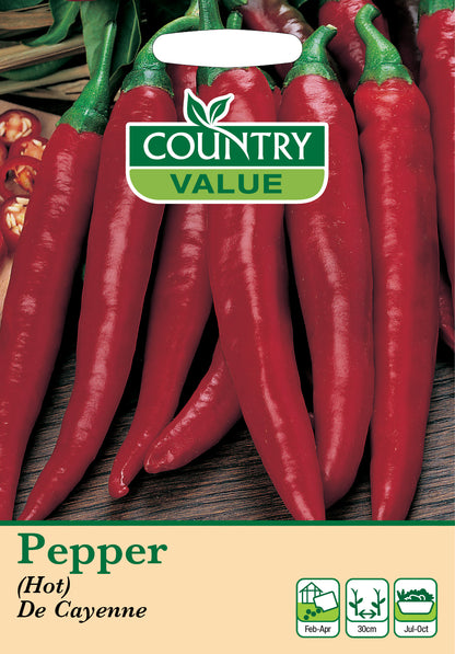 Chilli Pepper De Cayenne 40 Seeds