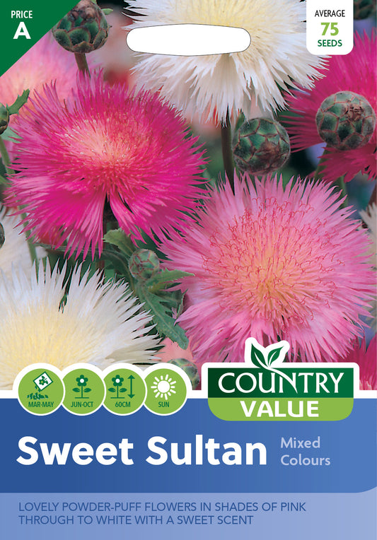 Sweet Sultan Mixed Colours 75 Seeds
