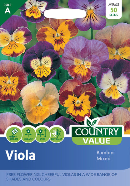 Viola Bambini Mixed 50 Seeds