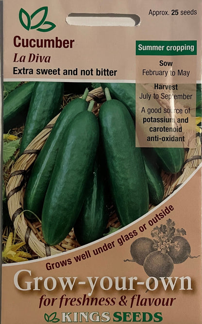 Cucumber La Diva 25 Seeds