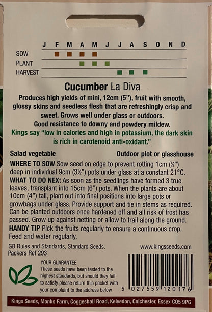 Cucumber La Diva 25 Seeds