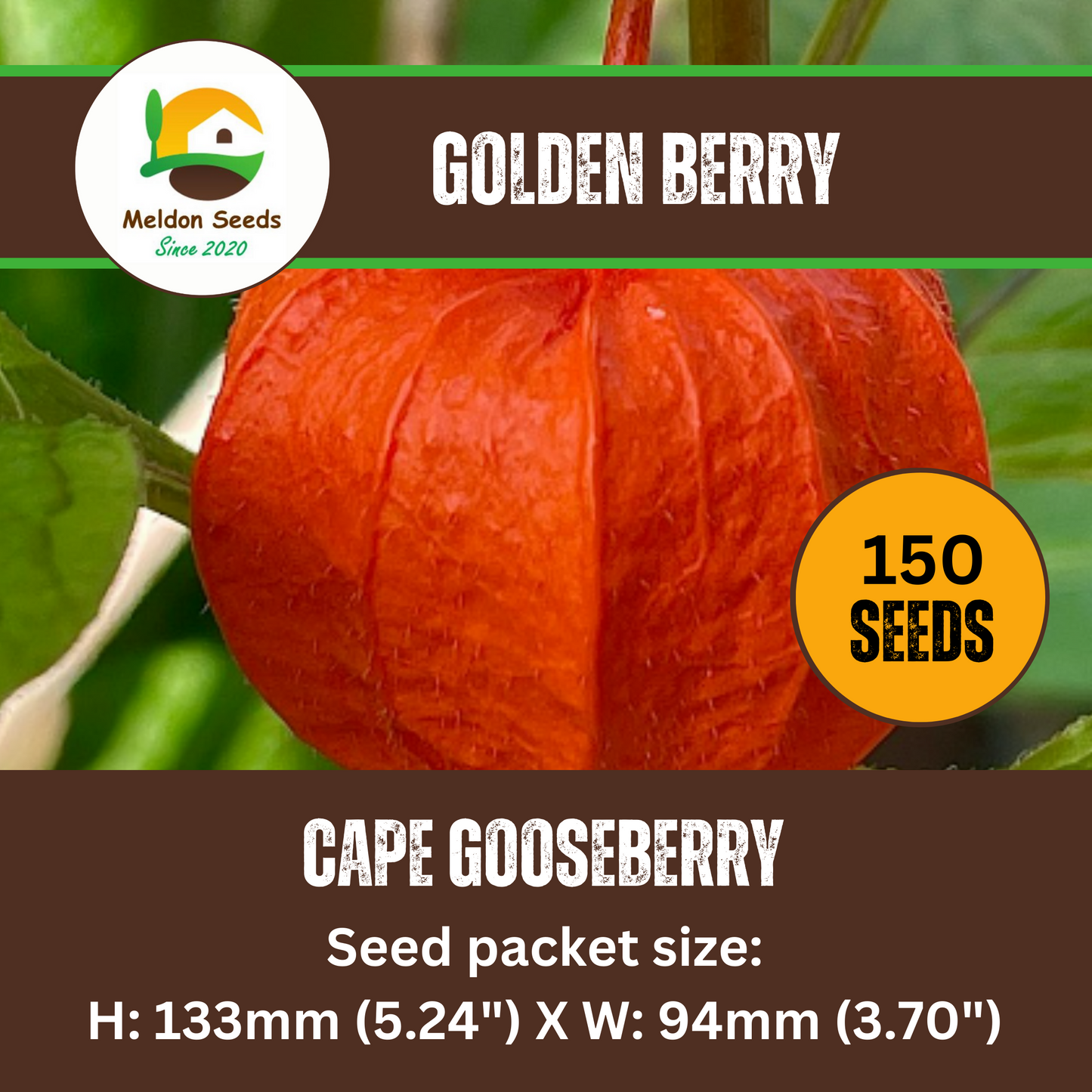 Cape Gooseberry Seeds Golden Berry Physalis - 150 Fresh Oriental Vegetable Seeds