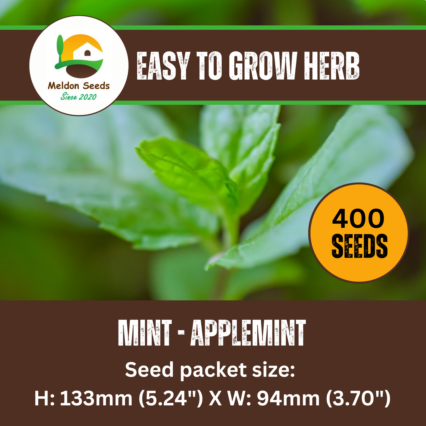 Applemint Seeds - 200 Fresh Herb Seeds