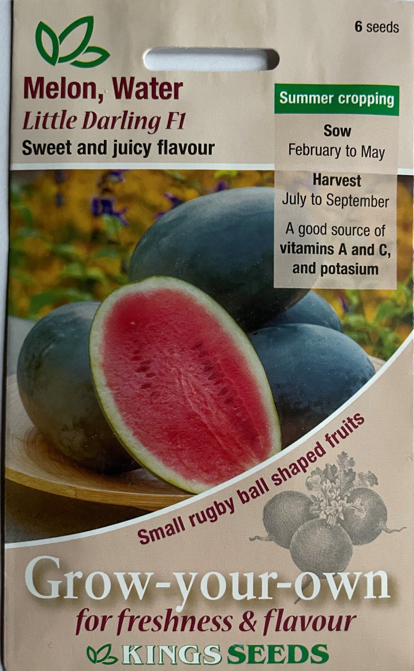Water Melon Little Darling F1 6 Seeds